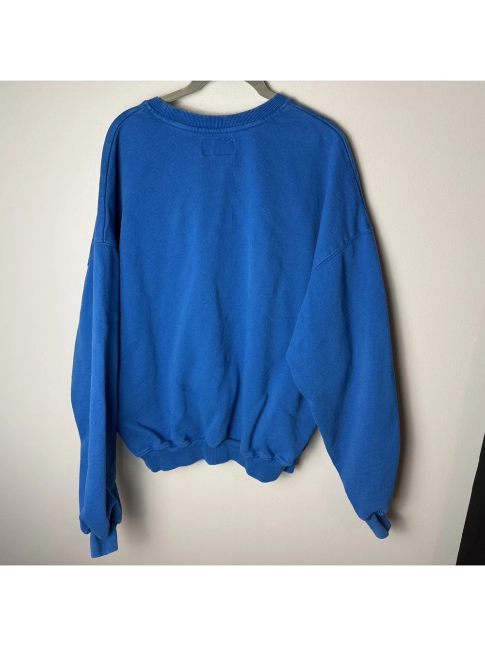 TommyInnit 21 Pogchamp Sweatshirt Size Large Blue Fuzzy Logo Minecraft Youtuber - Picture 5 of 6